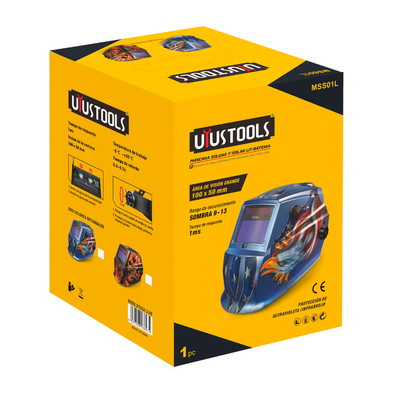Mascara soldar fotosensible t/solar lit-bat Uyustools
