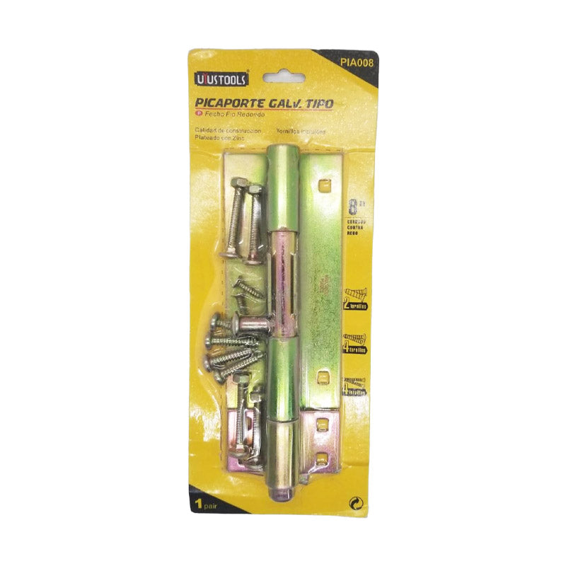 Picaporte galvanizado 8" (pack 6 unidades)