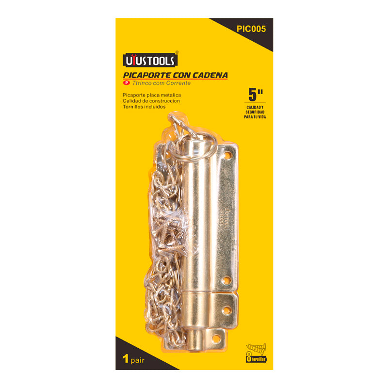 Picaporte con cadena 5" (pack 12 unidades)