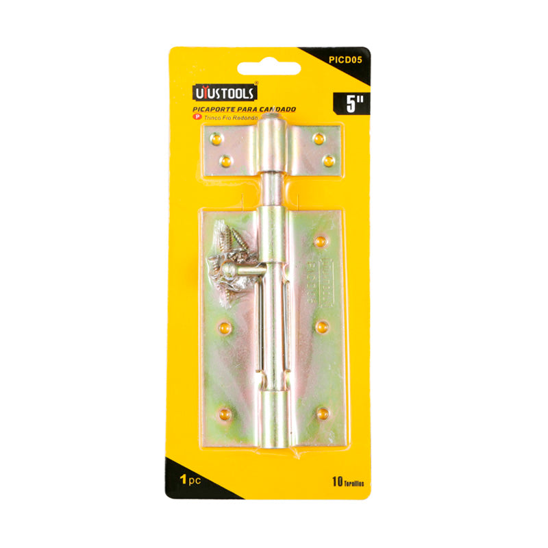 Picaporte zincado 5" dorado (pack 12 unidades)