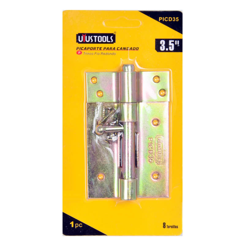 Picaporte zincado 3.5" dorado (pack 12 unidades)