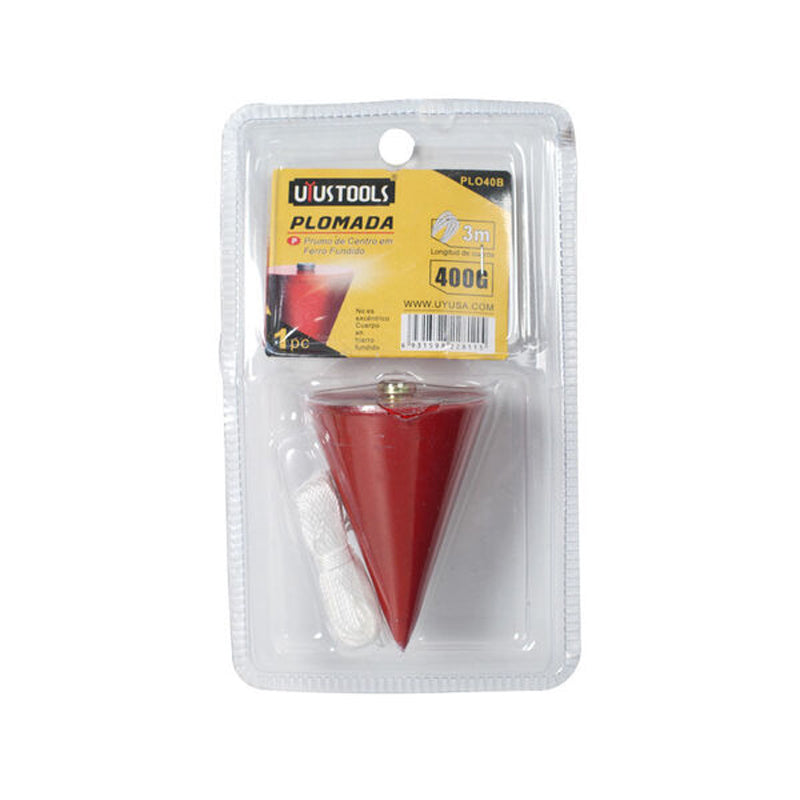 Plomada 400G en blister Uyustools (pack 6 unidades)