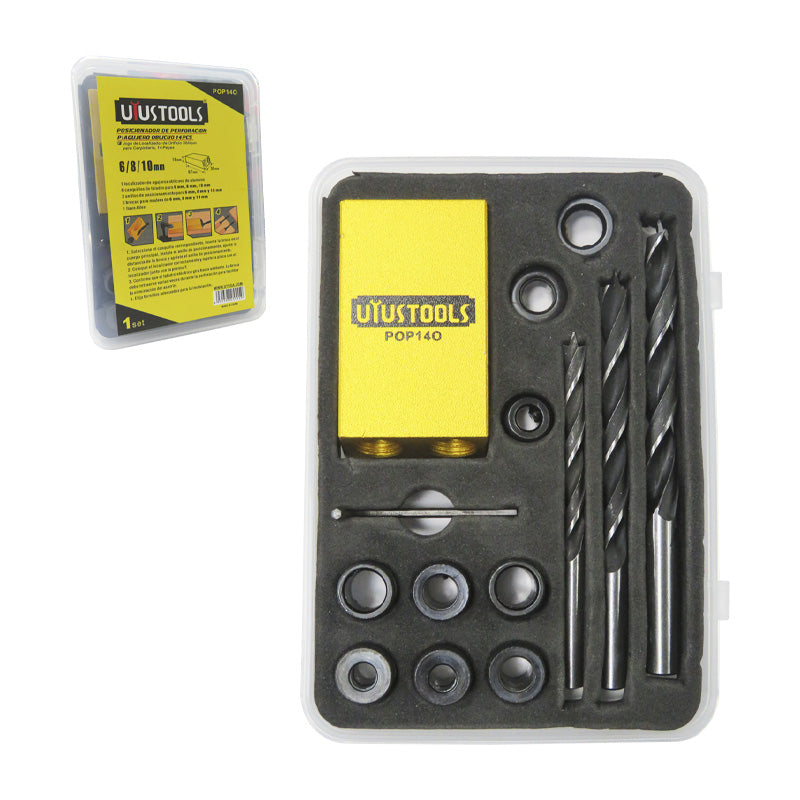 Set 14 pcs posicionador perforacion oblicuo UYU