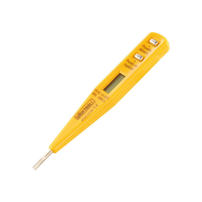 Probador digital DC:6-36V AC:12-250V 3*130mm UYU (pack 12 unidades)