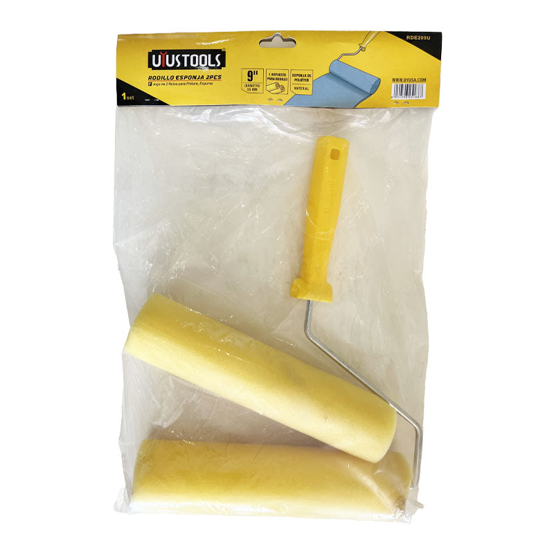 Rodillo esponja 23CM terminacion 2PCS Uyustools (pack 4 sets)