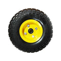 Rueda carro maciza m/pu 10“ -di 16MM fwyy