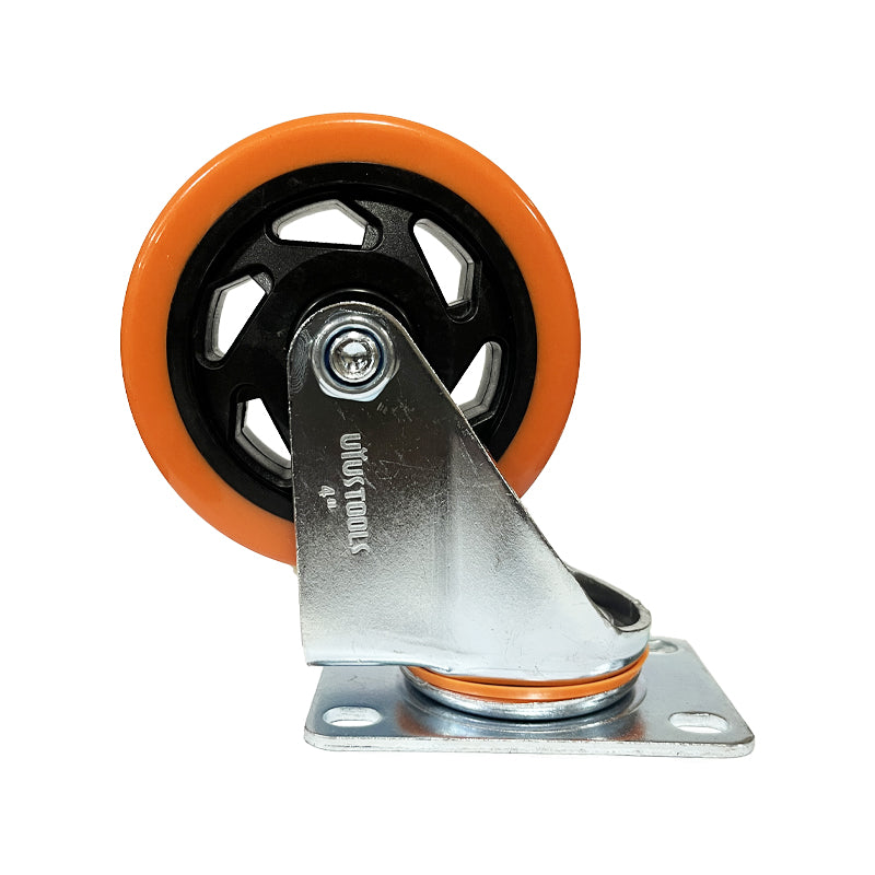 Rueda industrial pvc/naranjo 100KG 4'' UYU (pack 2 unidades)