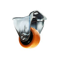 Rueda industrial pvc/naranjo direccional 80KG 2.5'' UYU (pack 3 unidades)