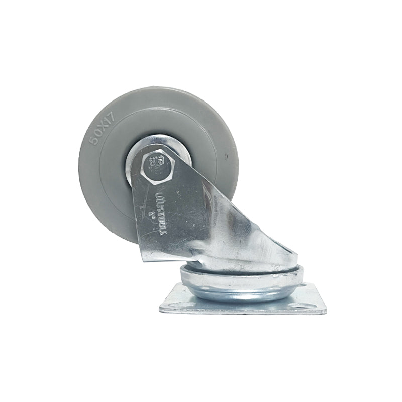 Rueda industrial gris 2" 50KG UYU (pack 6 unidades)