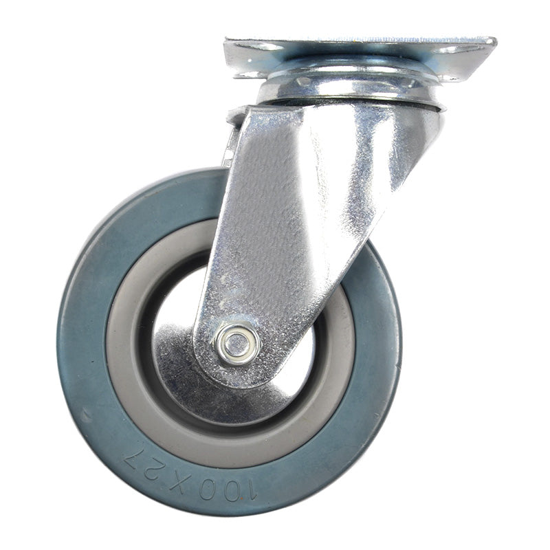 Rueda industrial gris plana 2.5" (pack 3 unidades)