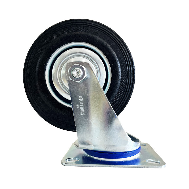 Rueda industrial negra 5" 100KG UYU (pack 2 unidades)