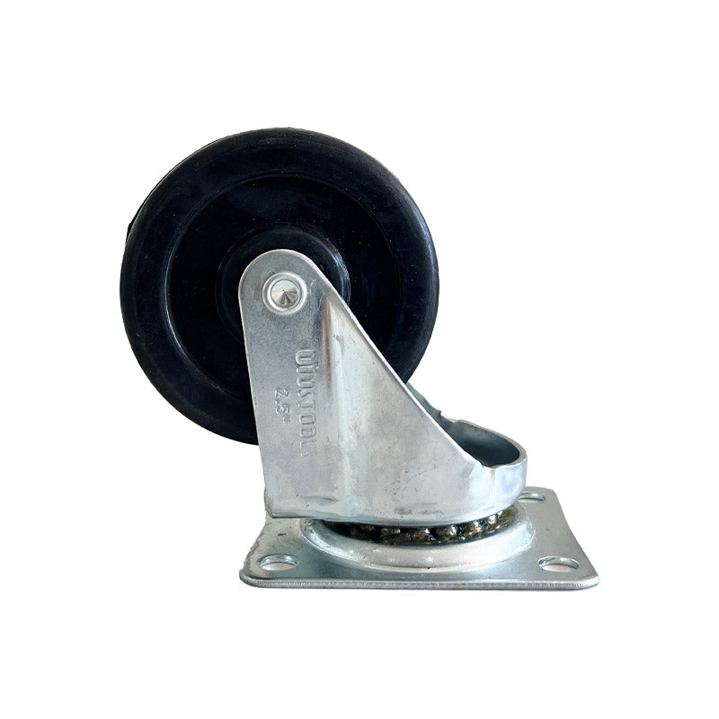 Rueda industrial negra 2.5" 35KG UYU (pack 4 unidades)