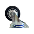 Rueda industrial negra 3.5" 55KG UYU (pack 2 unidades)