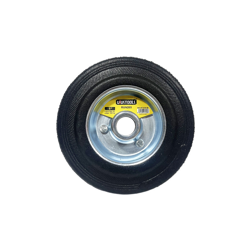 Rueda industrial negra repuesto 5" 100KG UYU (pack 3 unidades)