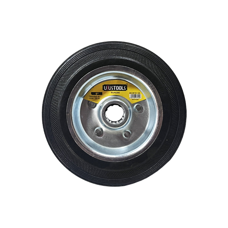 Rueda industrial negra repuesto 6" 150KG UYU (pack 2 unidades)