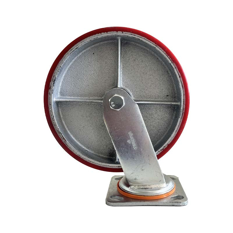 Rueda industrial pesado pu/rojo 8" 430KG UYU