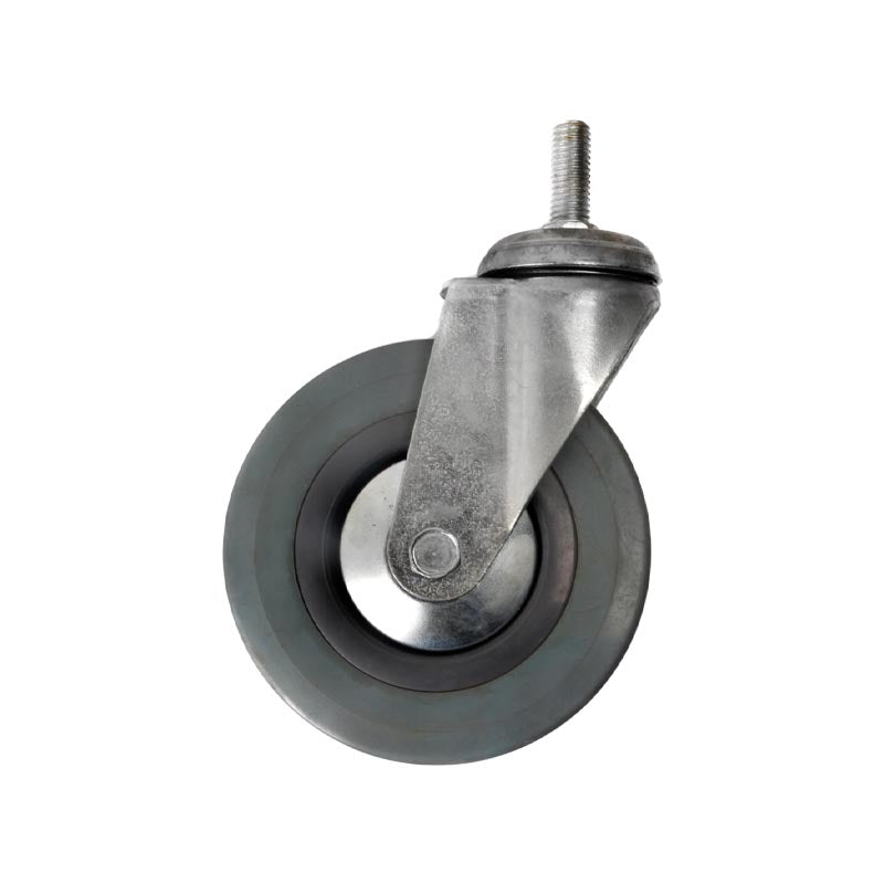 Rueda indus. con rosca 2.5" gris. (pack 5 unidades)
