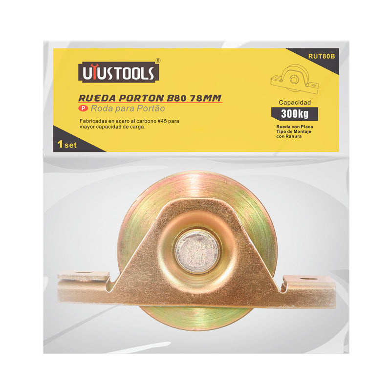 Rueda porton B80 78MM UYU (pack 6 unidades)