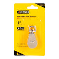 Roldana zinc simple 1" Uyustools (pack 12 unidades)