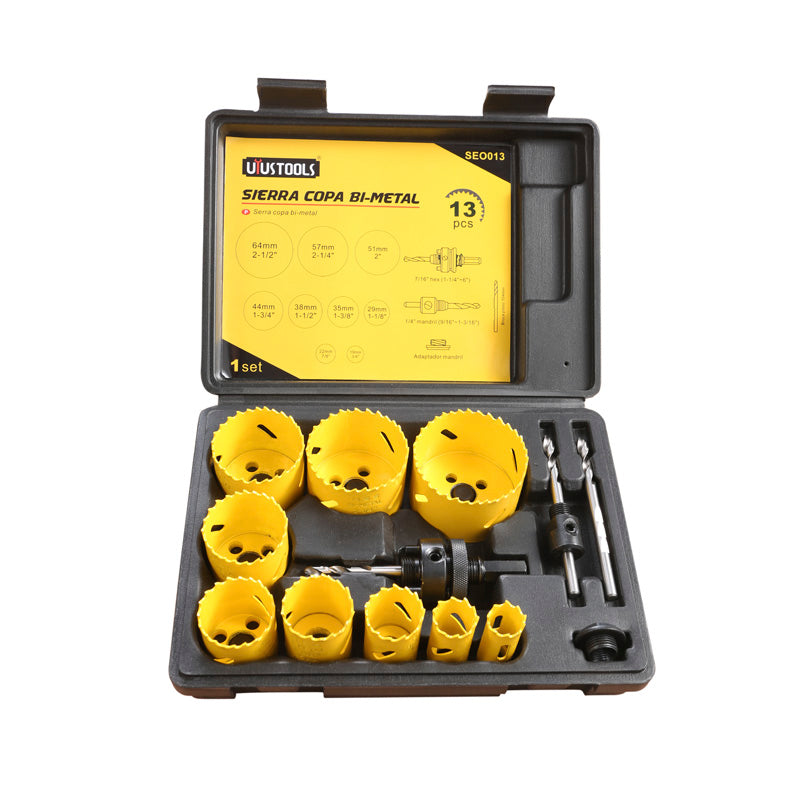 Juego 13 pcs sierra copa bimetal UYU