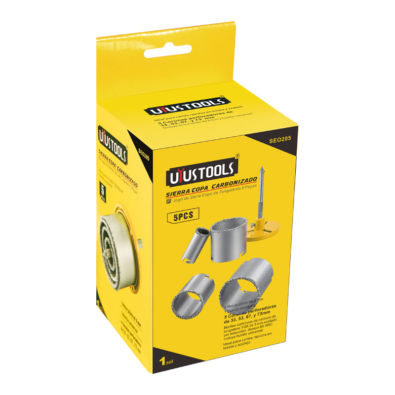 Set 5 pcs sierra copa carbonizado Uyustools