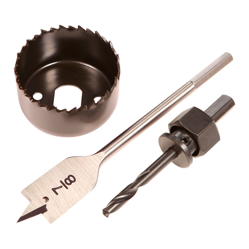 Juego 3 pcs sierra copa y brocas Uyustools (pack 5 sets)