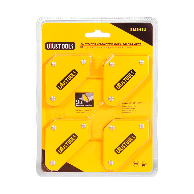 Set 4 pcs escuadras magneticas soldar UYU