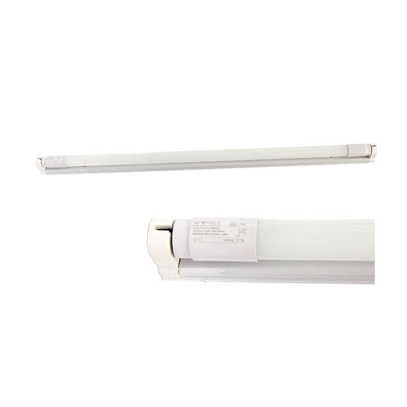 LED T8 integral (620MM x 45MM) 9W 6500K 800LM luz fria Wyymet (pack 2 unidades)