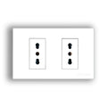Tomacorriente doble 16A emp pc-blanca UYU (pack 5 unidades)