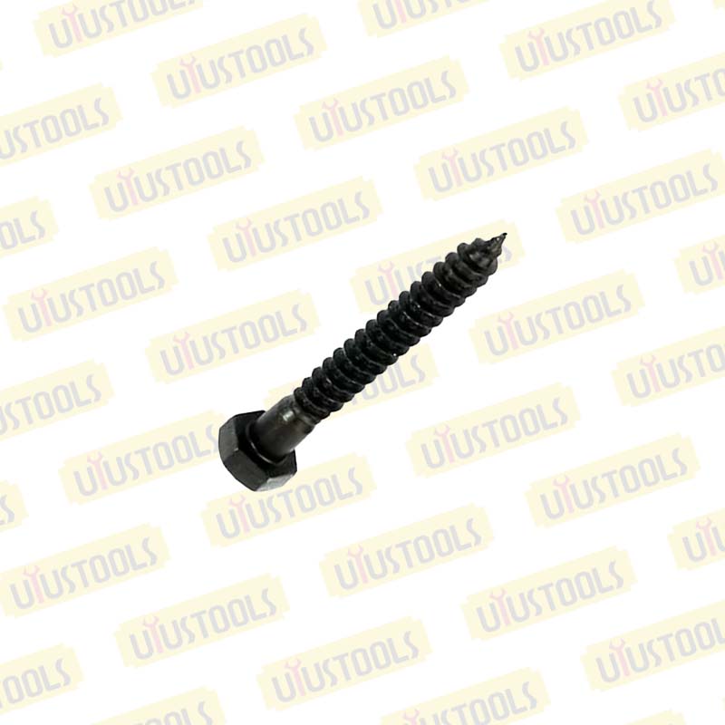Tornillo tirafondo negro 3/8" x 2" 100UN/SET UYU