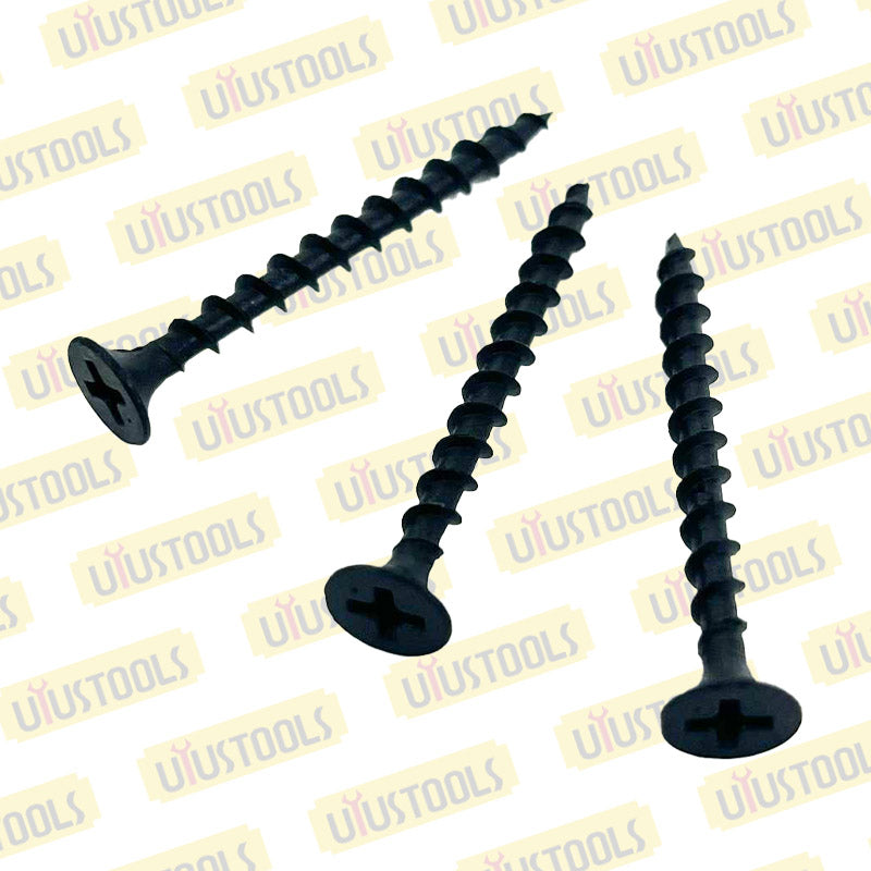 Tornillo yeso-carton negro 6X1-5/8" 500UN/SET UYU