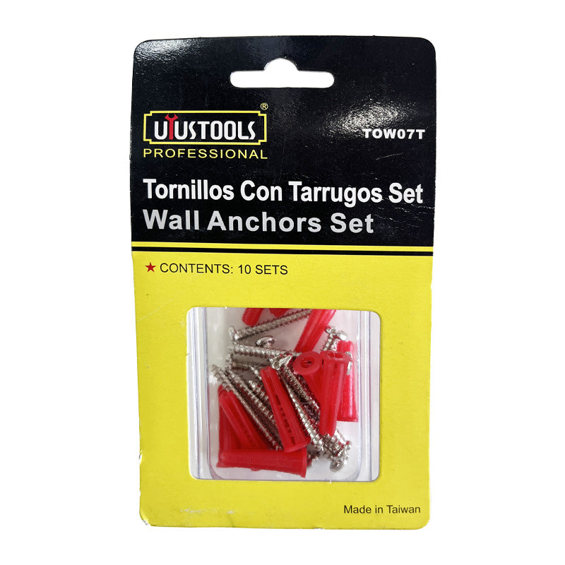 Tornillos con tarrugos blister set uyustools--tw (pack 8 sets)