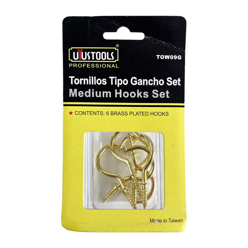 Tornillos tipo gancho blister set uyustools--tw (pack 8 sets)