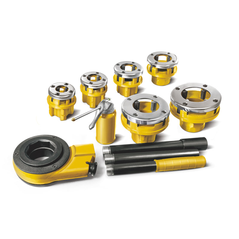Terraja manual cabezal 6 medidas 1/2'' - 2'' (bspt) UYU