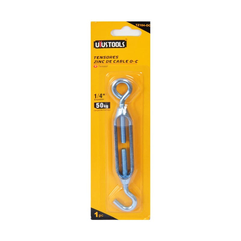 Tensor zinc de cable a+c 1/4" Uyustools (pack 12 unidades)