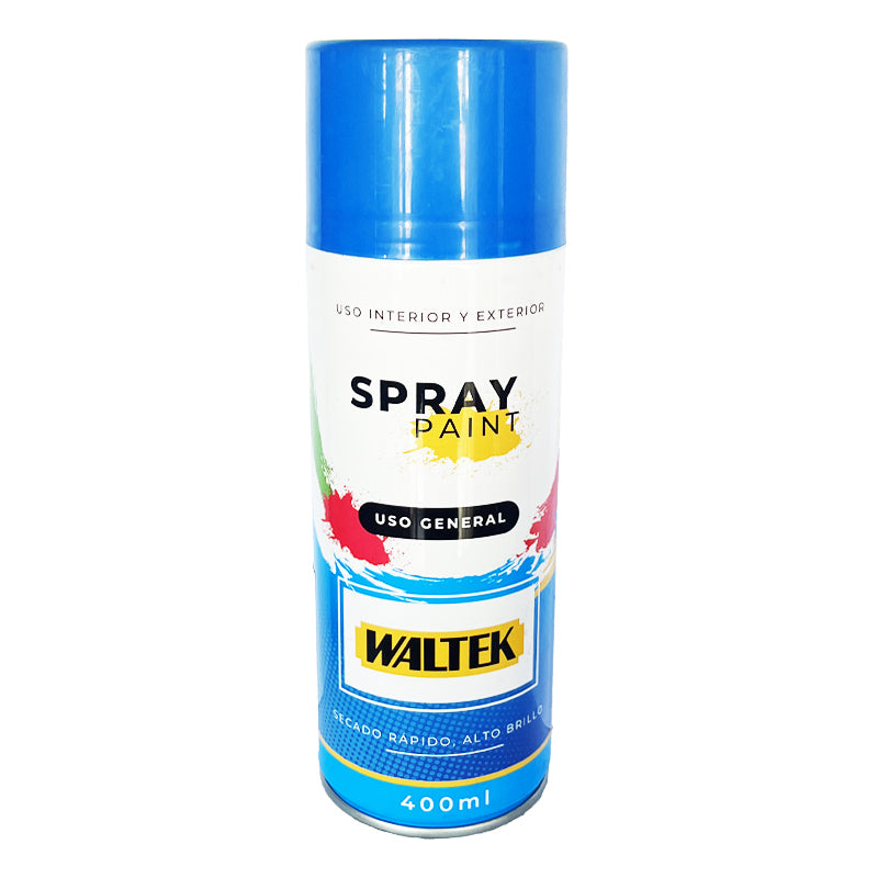 Pintura spray 400ML/230G normal azul diamante waltek (pack 12 unidades)