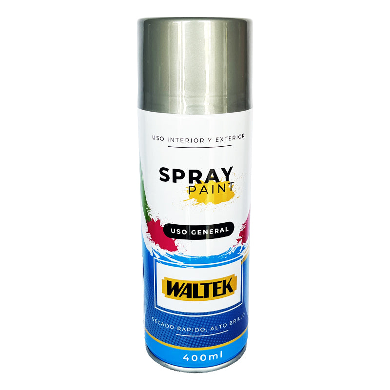 Pintura spray 400ML/230G normal-aluminio 400ML waltek (pack 12 unidades)