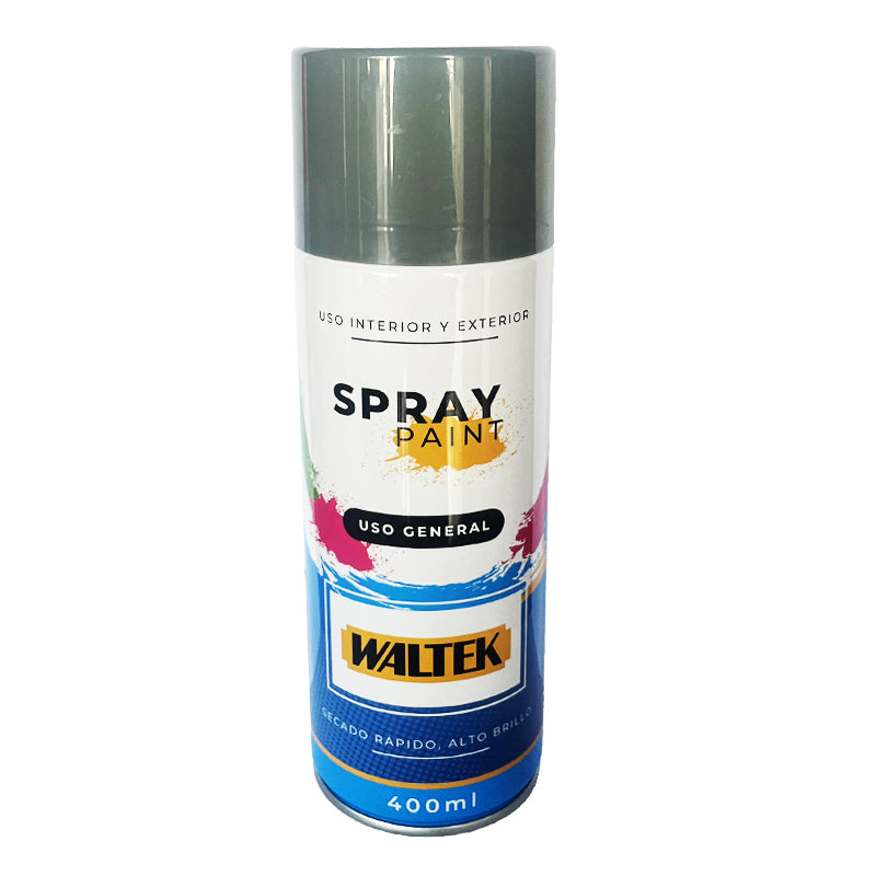 Pintura spray 400ML/230G normal-gris claro(maquina) waltek (pack 12 unidades)