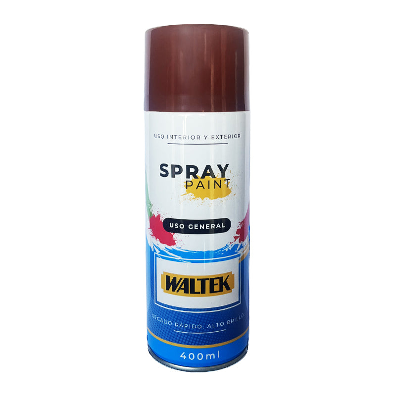 Pintura spray 400ML/230G normal marron anti. waltek (pack 12 unidades)
