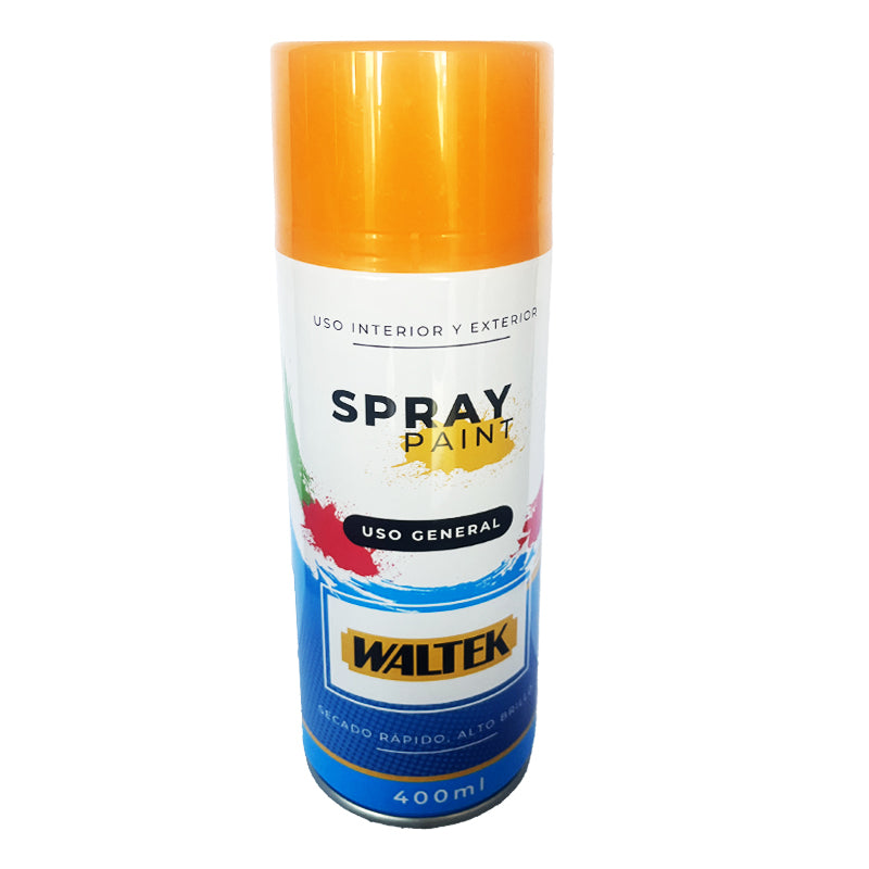Pintura spray 400ML/230G normal-naranjo claro waltek (pack 12 unidades)