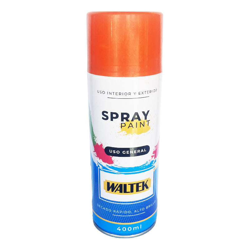 Pintura spray 400ML/230G normal-naranja waltek (pack 12 unidades)