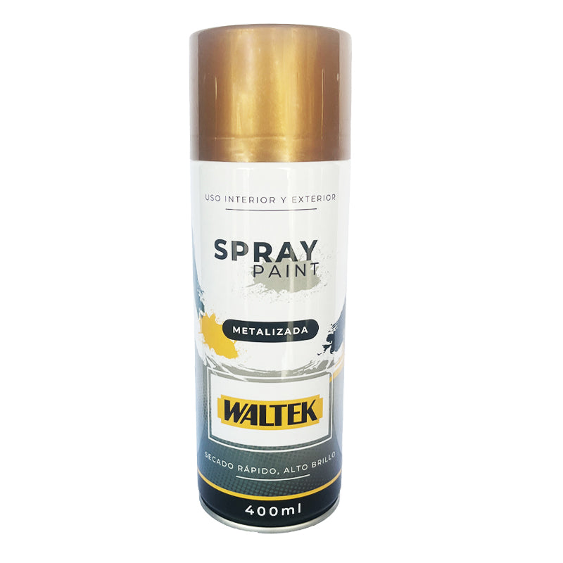 Pintura spray color-metal 400ML/250G cobre waltek (pack 12 unidades)
