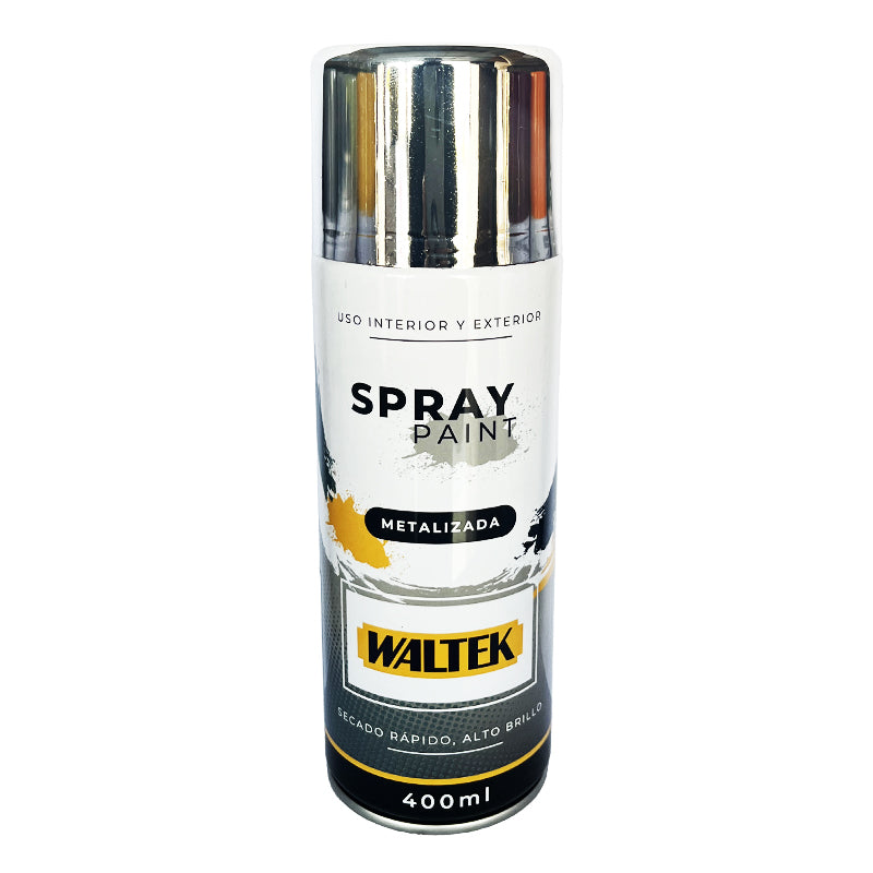 Pintura spray cromo 400ML/230G waltek (pack 12 unidades)