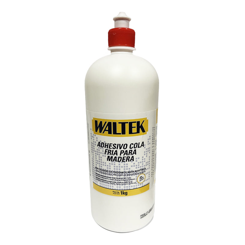Adhesivo cola fria para madera 1Kg waltek (pack 2 unidades)