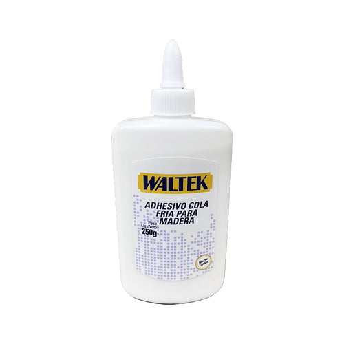 Adhesivo cola fria para madera 250g waltek (pack 6 unidades)