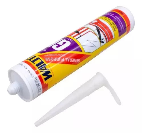 Silicona tubo uso general 280ML gris waltek (pack 3 unidades)