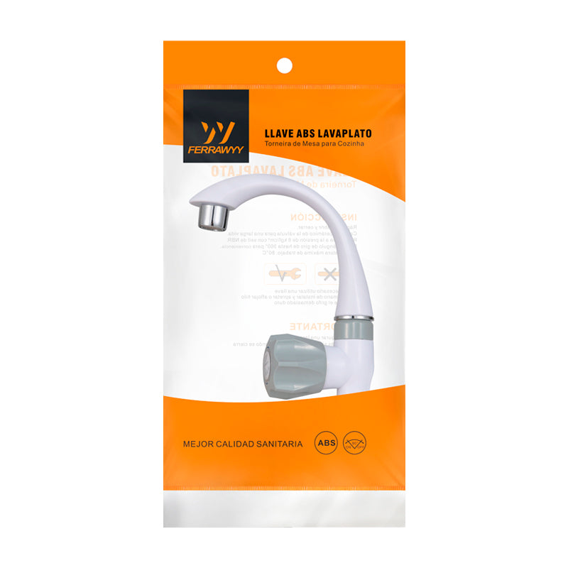 Llave abs lavaplato NO.1566 UYU (pack 2 unidades)