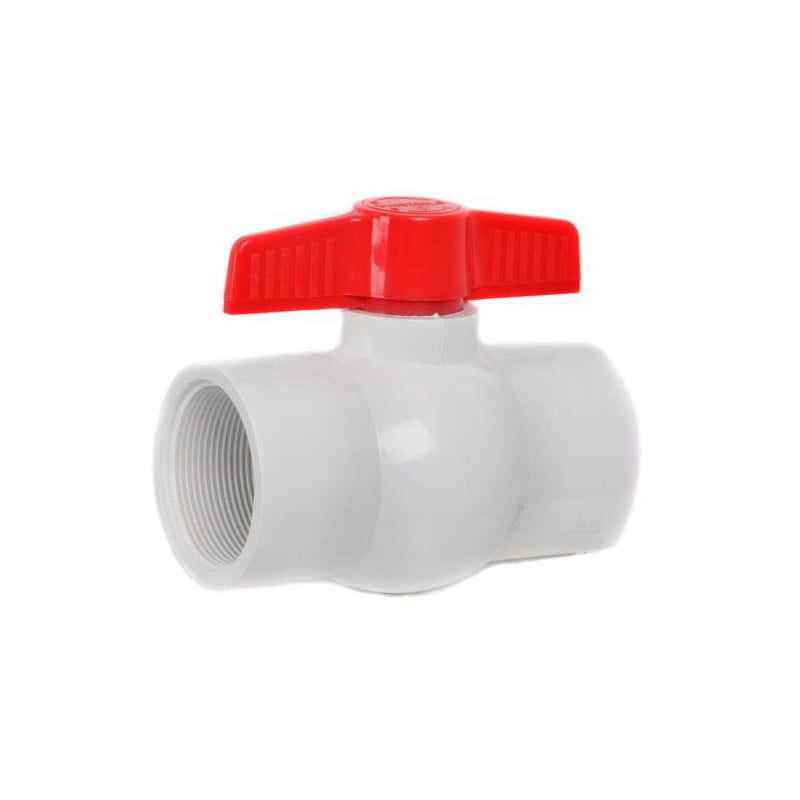 Llave paso PVC 1.5" con rosca UYU (pack 2 unidades)