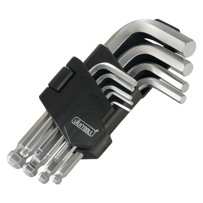 Juego llave allen corto 9 pcs 1,5 - 10MM Uyustools (pack 6 sets)