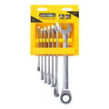 Jgo 7 pcs llave combinada rachet 8-19MM UYU